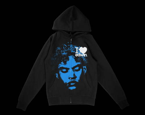 I love edwin Black Hoodie